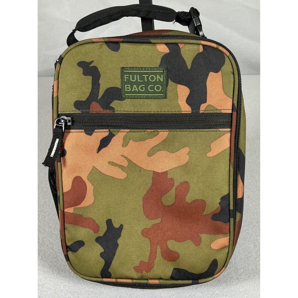Fulton Bag‎ Co Camo Lunch Box Insulated Cooler Bag Military Green Camo